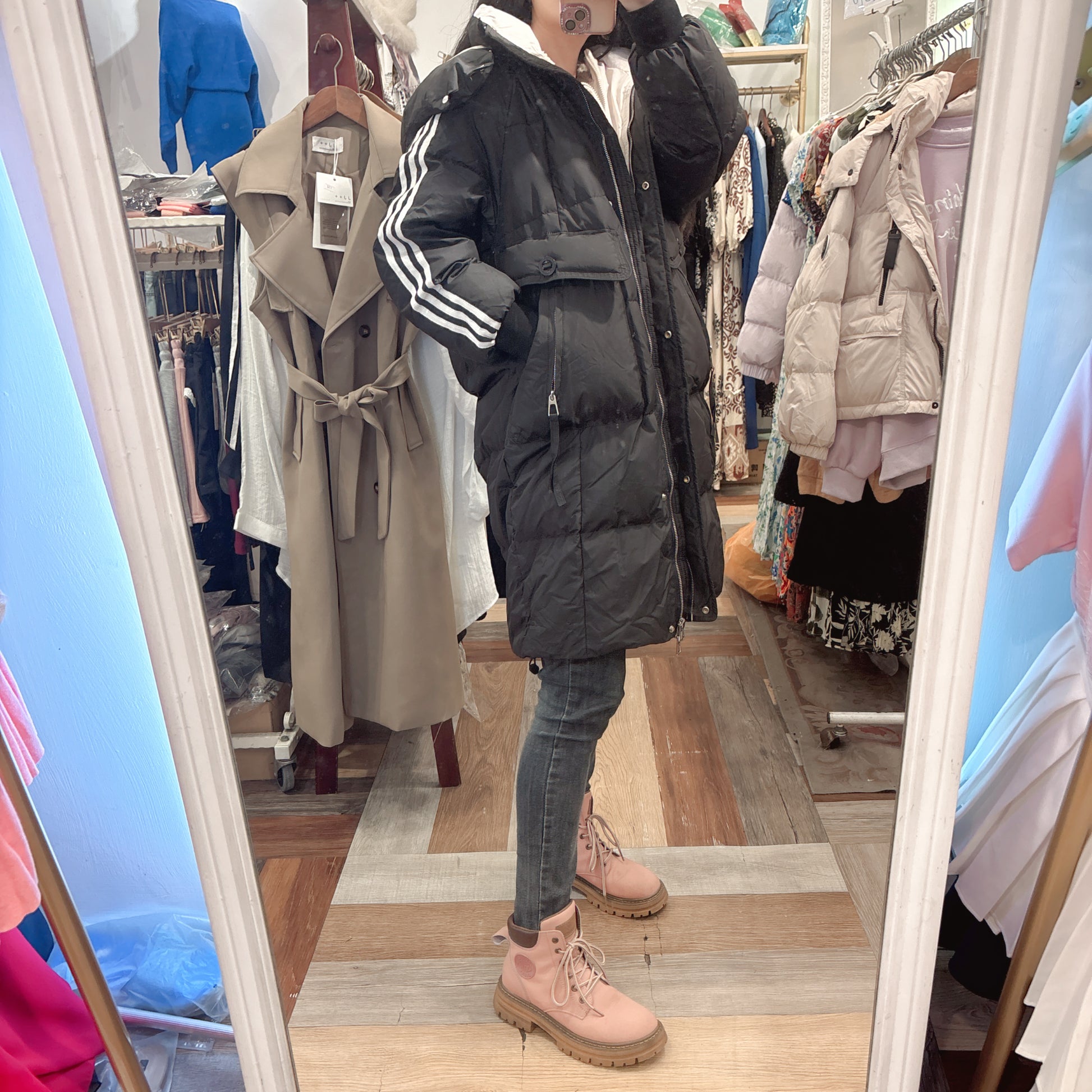 白鴨絨❤️休閒激瘦保暖外套