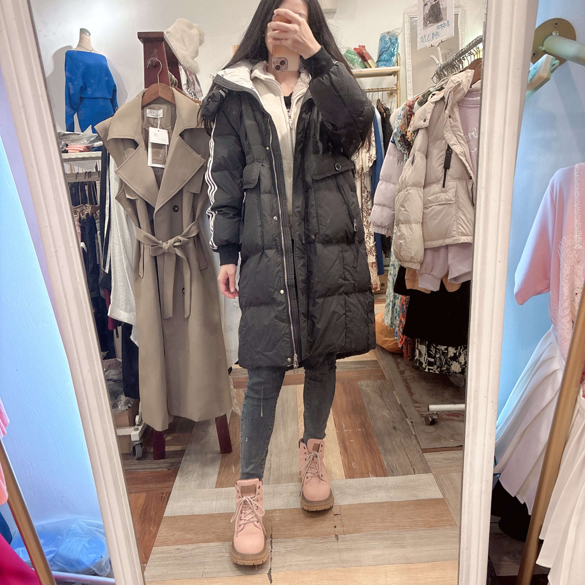 白鴨絨❤️休閒激瘦保暖外套