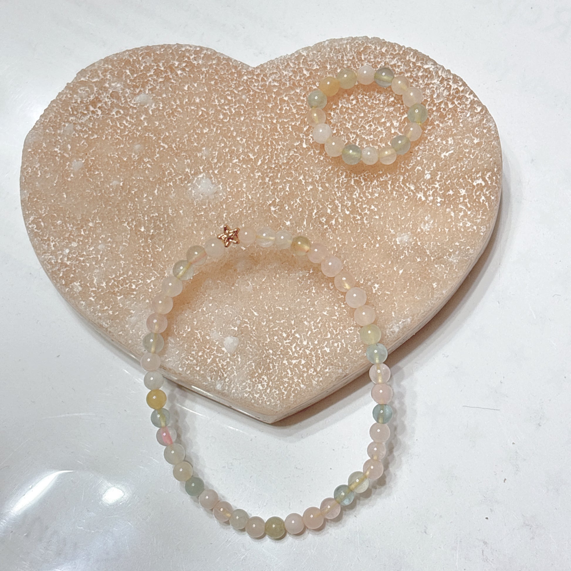 天然水晶❤️摩根石