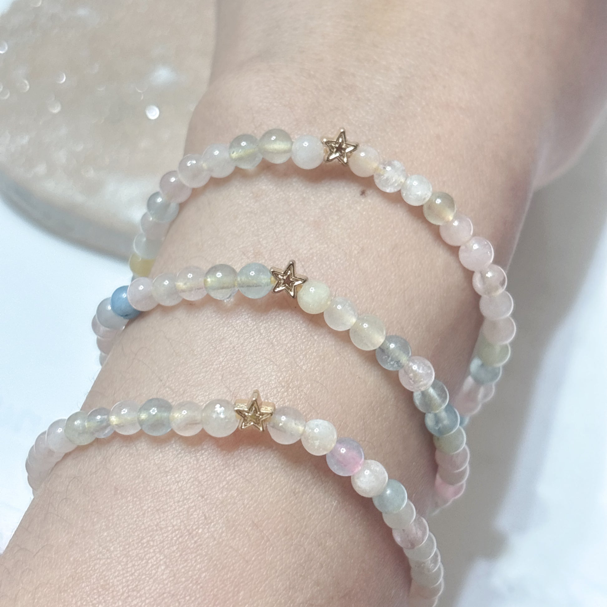 天然水晶❤️摩根石