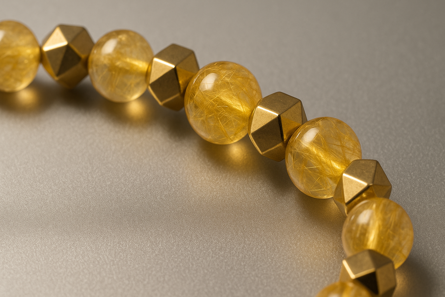夢幻金光 ✨ 招財鈦晶手鍊 Golden Rutilated Quartz Bracelet